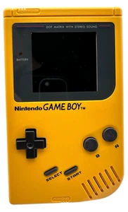 Nintendo Game Boy Spielkonsole - Gelb (DMG-01) mit IPS Display, LCD Panel - Bild 1 von 9