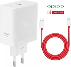 Prise d'alimentation AC OPPO OnePlus SUPERVOOC EU Plug 100W + câble pour mobile - Photo 1 sur 8