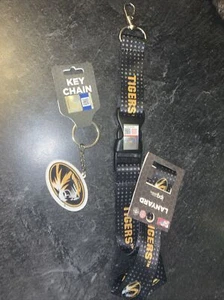 NCAA Missouri Tigers Football New Breakaway Lanyard & Key Chain Set Gift Set - Picture 1 of 10