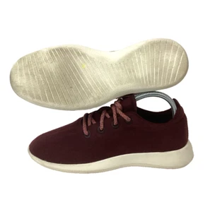 Allbirds Wool Runners Women's Size 9 Burgundy Red Merino Wool Low Running Shoes - Picture 1 of 11