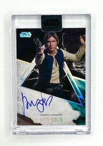 2021 Topps Star Wars Stellar Harrison Ford as Han Solo Auto Autograph /40