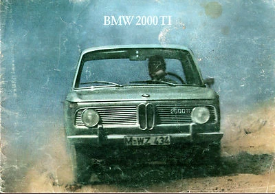 BMW 2000 Ti Sedán 1966-67 folleto de ventas del mercado del Reino Unido justo Foto 1 de 2