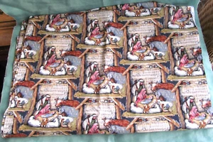 3 yds. 16" "O Holy Night Nativity Patch" Fabric Susan Winget Christmas Cotton - Picture 1 of 2