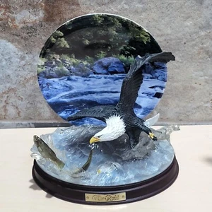 Bradford Exchange Decorative 3 D Plate Flying Eagle Air Raid Figurine Force of N - Picture 1 of 11