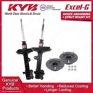 Pair Front KYB Shock Absorbers + Strut Top Mount Kit for Honda MDX YD 03-07 - Picture 1 of 3