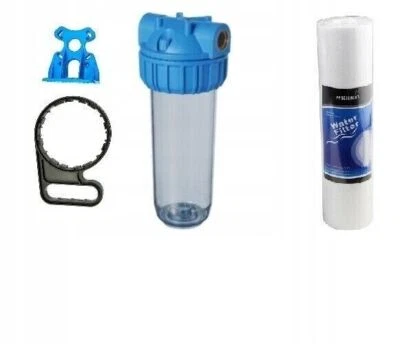 IBO 10" Wasserfilter Vorfilter  Hauswasser Filtergehäuse 1" Schaum filter 5 um - Bild 1 von 3