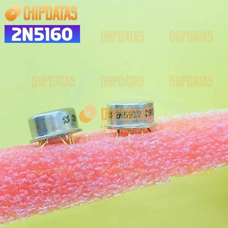 3PCS New MOT/ON/ST/NOS 2N5160 CAN-3 PNP Silicon RF Power Transistors - Image 1 of 1
