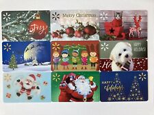 9 Walmart Christmas 2023 Holidays Gift Card Collectible Cards Lot