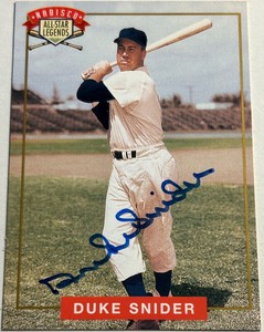1994 Nabisco All Star Legends DUKE SNIDER Brooklyn Dodgers Auto Autograph COA