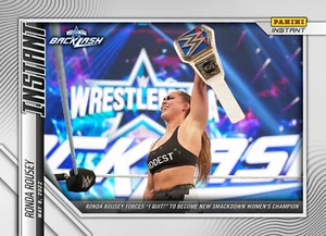 2022 PANINI WWE INSTANTÁNEO #26 - RONDA ROUSEY - NUEVO CAMPEÓN SMACKDOWN - #1/176 - Imagen 1 de 3