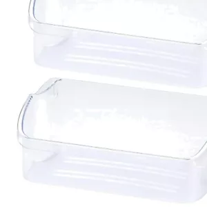 Refrigerator Door Bin Shelf Replacement - 2-Pack for Top Models - Easy Install - Picture 1 of 8