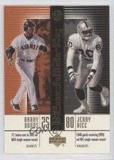 2002-03 Upper Deck UD Superstars BenchMarks Barry Bonds Jerry Rice #B2 HOF