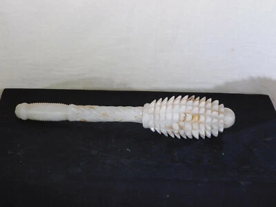 中国清迪手工雕刻白色玉石权杖  — 第 1/4 张图片