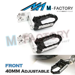 Fit VFR1200F 40mm Adjustable Front Rider Cruise Foot Pegs - Foto 1 di 15