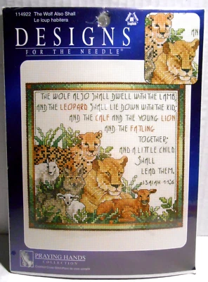Colección Designs for the Needle Praying Hands EL LOBO TAMBIÉN LO HARÁ Isaías 11:6 Foto 1 de 4