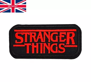 Stranger Things Logo Embroidered Patch Iron On TV Netflix Retro Patches Fan Gift - Picture 1 of 5
