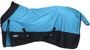 Manta Invierno Caballo Asistencia-Impermeable-1200D-Cuello Acurrucado-TURQ/MARRÓN-Talla 69"-84" - Imagen 1 de 3