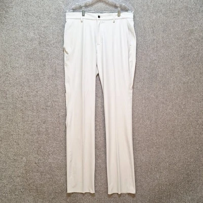 Calça de golfe Dunning masculina 33/00 (34x36) bege off white chino desempenho stretch  - Imagem 1 de 4