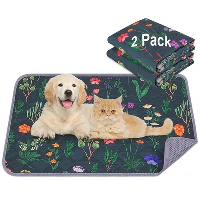 UNICORN CATCHER Washable Pee Pads for Dogs, 2 Pack Super Absorbent pee pads for dogs Reusable