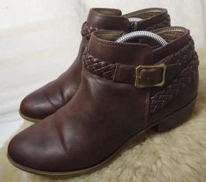 LIFESTRIDE DAMEN ADRIANA STIEFELETTE LEDER GRÖSSE 7,5 BRAUN - GUTER ZUSTAND - Bild 1 von 17