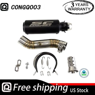 CBR500R 2016-2025 for Honda CB500F CB500X Exhaust Mid Tail Pipe Slip on Muffler - Image 1 of 4