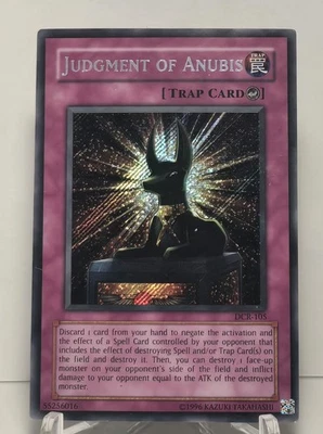 Judgment of Anubis DCR-EN105 Secret Rare Unlimited Edition Yugioh TCG  - Image 1 of 2
