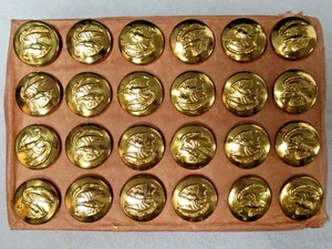 LOT OF 24 BRASS ALABAMA NURSES'S BUTTONS N.O.S. 7/8" - Picture 1 of 13