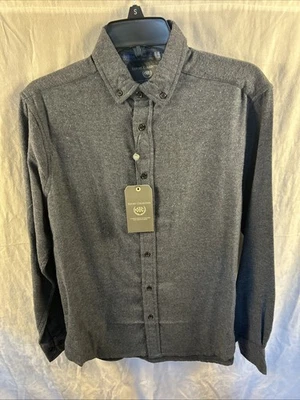 New Report Collection Blue Flannel Shirt Mens Small Long Sleeve Button Up NWT - Image 1 of 4