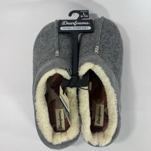 Dearfoams Hausschuhe grau Memory Foam bequem waschbar Damengröße 9-10 neu - Bild 1 von 5
