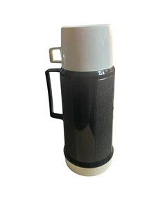 Vintage Thermoskanne schwarz M1L2M8 Made in Canada Schmalhalsflasche 25F Füller - Bild 1 von 8