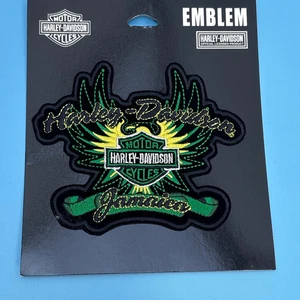 New in package 2010 Harley Davidson Jamaica sew on patch large emblem 5x4 - Picture 1 of 4