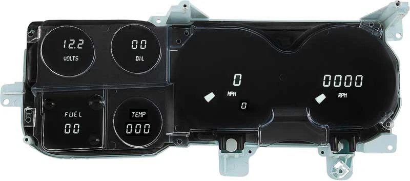 for Chevy R10 87 Intellitronix DP6004W Direct Fit LED Digital Gauge Panel White