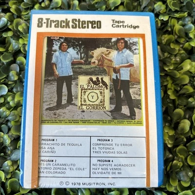 El Palomo y El Gorrión 8 Track New Latin Norteñas Rancheras  1973 - Image 1 of 4