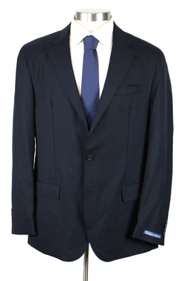 Polo Ralph Lauren Jacket 44 L Mens Soft Tailored Wool Oxford Navy Sport Coat - Image 1 of 4