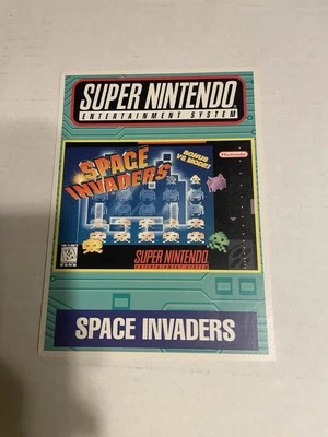 SNES Space Invaders VIDPRO Card Toys R Us Display Card  Rare - Image 1 of 2