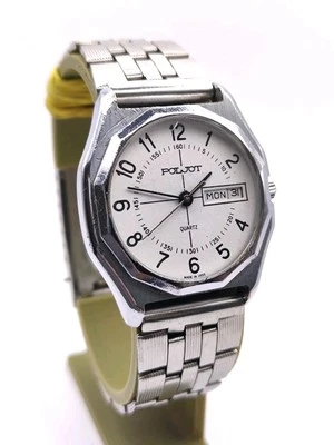 Reloj Vintage Poljot Cuarzo 2450 Pulsera Hombre Soviético URSS Trabajo Regalo Foto 1 de 4