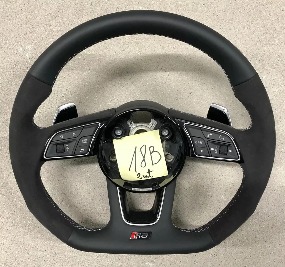 Audi A4 A5 S4 S5 Q5 SQ5 RS Flat Bottom OEM Paddle Steering Wheel # 8V0419091 - Image 1 of 1