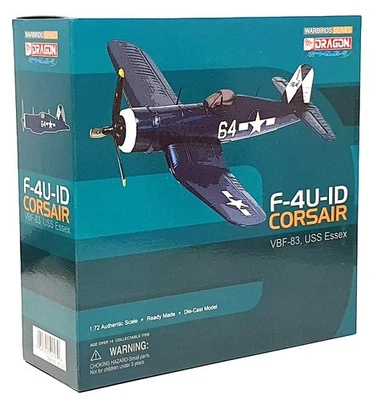 Dragon Wings 1/72 Scale 50121 - F-4U-ID Corsair Aircraft VBF-83 USS Essex - Image 1 of 4