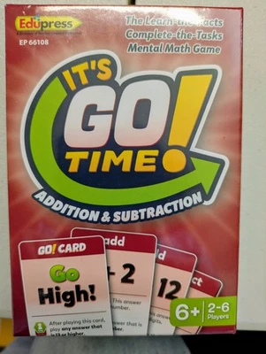 It’s GO Time!: Addition and Subtraction Card Game- Edupress by TCR - Image 1 of 2