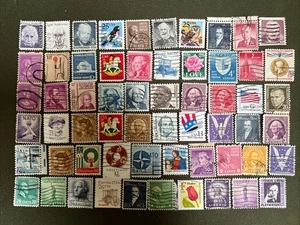 Vintage Lot of 60 Postage Stamps (1060) - Picture 1 of 8