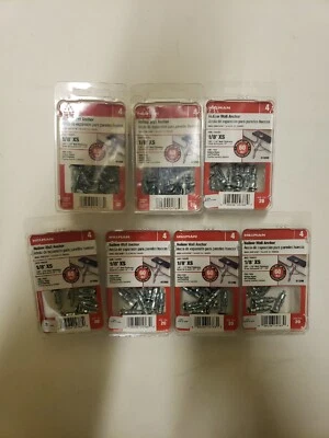 Lote de 7 anclajes de pared Hillman Hallow 41298 20 piezas Foto 1 de 4