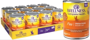 Wellness Complete Health Pate Chicken Entree Grain-Free Wet Cat Food,12x12.5oz - Picture 1 of 8