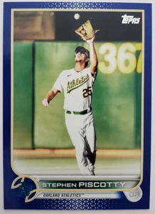 STEPHEN PISCOTTY Blue Parallel 2022 Topps 349 Oakland Athletics - Picture 1 of 2