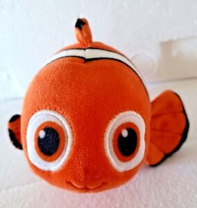 Bandai Nemo Clown Fish Plush 6" Finding Dory 2016 Disney Pixar Orange Soft Toy