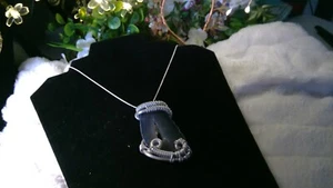 Rare Stones BY Josh sterling silver pendant and necklace with lightning agate - Picture 1 of 9