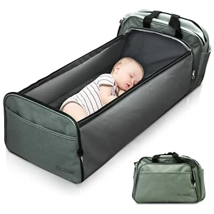 3-1 Portable Bassinet for Baby Diaper Bag/Changing Station All in 1 -Easy Travel - Picture 1 of 10