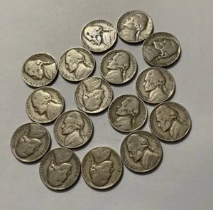 C6 Jefferson Nickels 1941-P - Lot of 8 - Bild 1 von 2