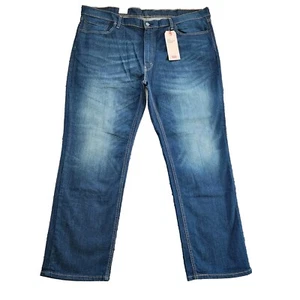 Levi's 541 Athletic Taper Big & Tall Men's 46x32 Zip Fly Stretch Blue Jeans - Picture 1 of 16
