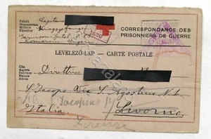 WWI Croce Rossa - Cartolina prigioniero di guerra - Alpino in Ungheria 1918 #19 - Picture 1 of 2