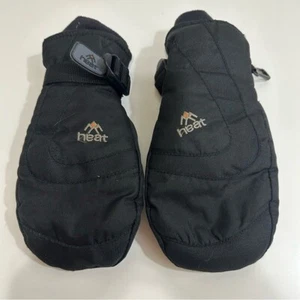 Heat Kids Small Mittens in Black - Picture 1 of 6